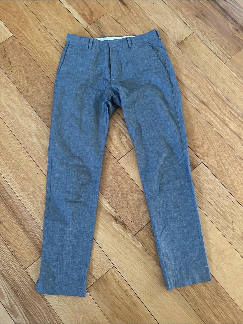 Men's Gray Slim Dress Pants - Classic Tailored Fit